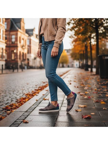 Barefoot Tenisky GROUNDIES® Nova GS1 Šedo Petrolejové