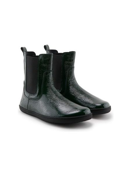 Damen-Barfuß-Chelsea-Stiefeletten ANGLES ORION Grün lackiert