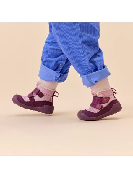 AFFENZAHN PREWALKER MIDBOOT VEGAN SNUGGY Otter Pink | Dětské první barefoot botičky