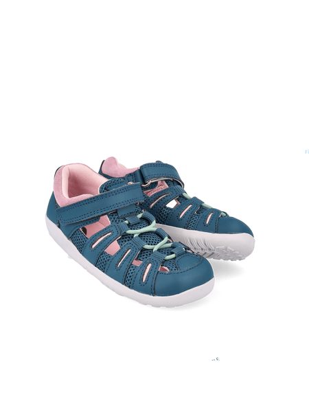 BOBUX SUMMIT Tidal Teal-Pink Diamond Multi | Dětské barefoot sandály  2