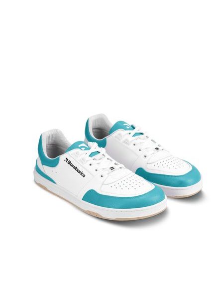 Ténis barefoot Barebarics Wave branco e turquesa-escuro