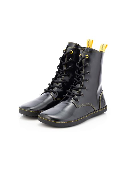 SHAPEN MAVERICK Black Yellow | Kotníkové barefoot boty