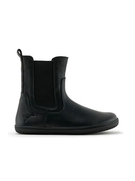Damen-Barfuß-Chelsea-Stiefeletten ANGLES ORION Schwarz glatt