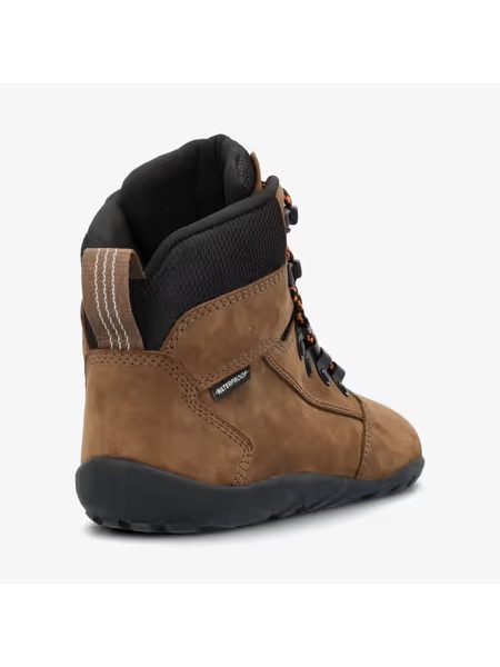 Barefoot Zateplené Kotníkové Boty GROUNDIES Portland Hnědé