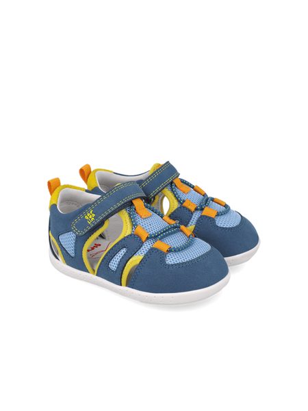 GARVALÍN SANDÁLY SPORT Blue/Yellow | Dětské barefoot sandály 2