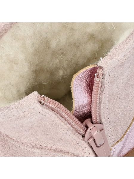 Dětské Barefoot Zimní Zateplené Válenky GROUNDIES Mini Cozy Kids Růžové