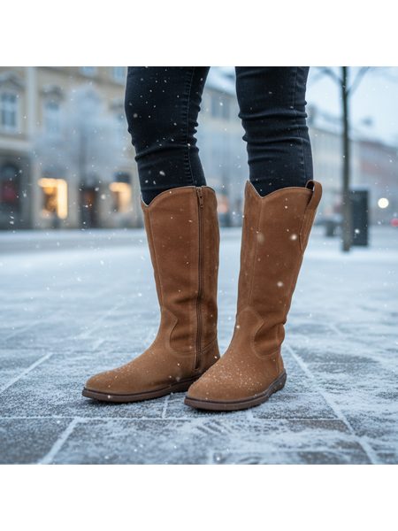 Barefoot Kozačky GROUNDIES® Tucson Koňakové