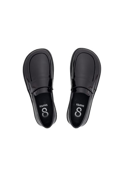 SHAPEN MOKASÍNY SHEEN Black | Dámské barefoot mokasíny
