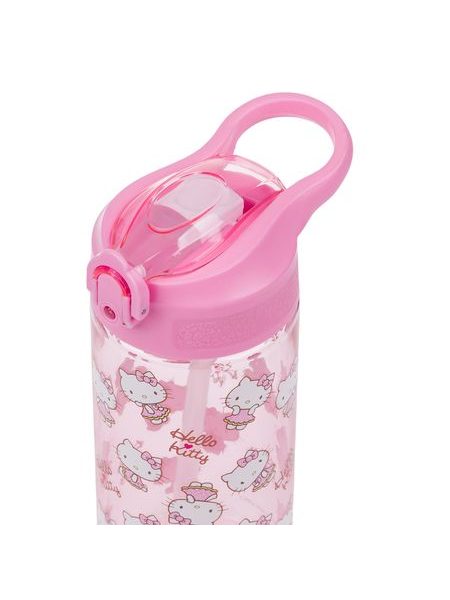 BAAGL Tritanová láhev na pití s brčkem Hello Kitty Sweet Leopard, 500 ml