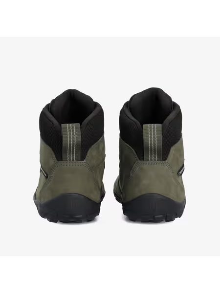 Barefoot Outdoorové Boty GROUNDIES® Portland Khaki Limetkové