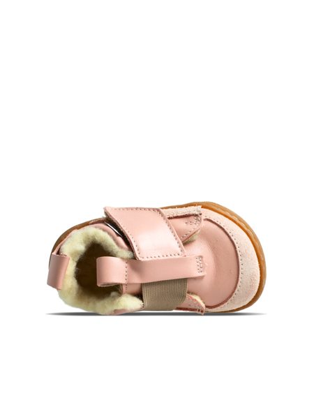 PEGRES PRVNÍ ZIMNÍ BOTIČKY SBF64W Růžová | Dětské první barefoot zateplené botičky