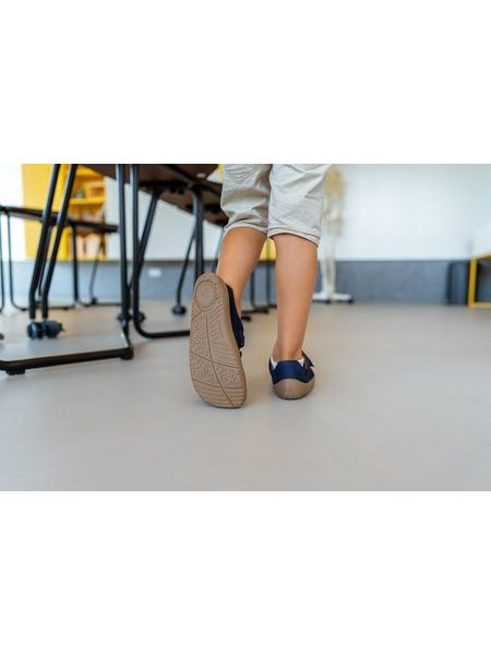 Sapatos barefoot de criança Be Lenka Bounce azul-escuro