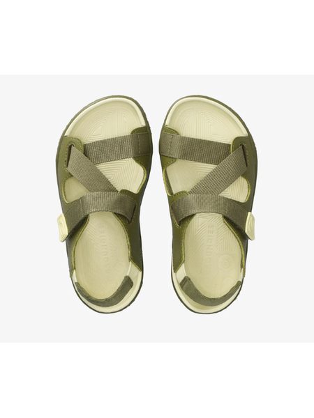 Dětské Barefoot Sandály GROUNDIES® Twig Khaki Žluté