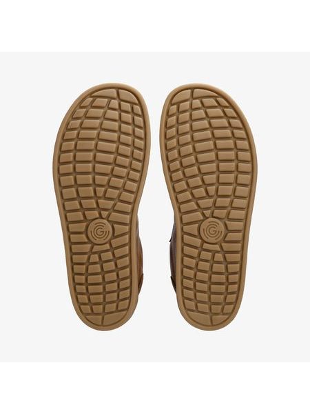 Barefoot Tenisky GROUNDIES® Panama Soft Karamelové