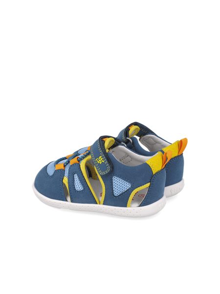 GARVALÍN SANDÁLY SPORT Blue/Yellow | Dětské barefoot sandály 4