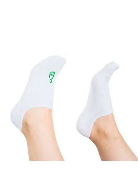 NABOSO BAMBUSOVÉ BAREFOOT PONOŽKY NEVIDITELNÉ Bílé VÝHODNÝ SET 10 KUSŮ