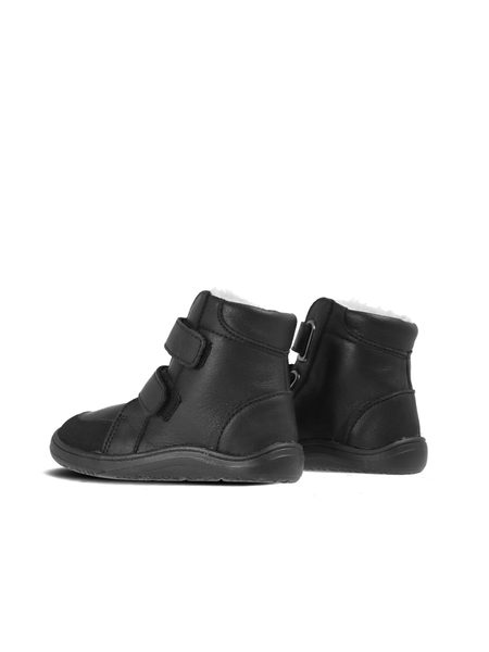 BABY BARE FEBO WINTER Black Asfaltico | Dětské zimní zateplené barefoot boty