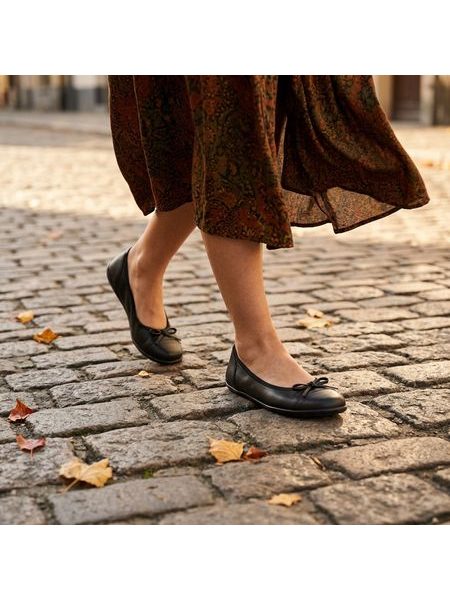 Damen-Barfußballerinas ANGLES HARMONIA Schwarz