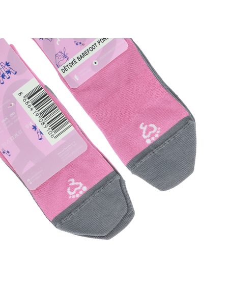 DĚTSKÉ NABOSO BAREFOOT BAMBUSOVÉ PONOŽKY Růžové VÝHODNÝ SET 10 KUSŮ