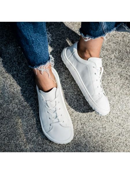 FRODDO TENISKY LEATHER LACES White II | Barefoot tenisky