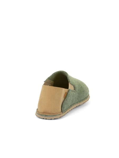 FRODDO SLIP-ON WOOLY Olive | Barefoot přezůvky