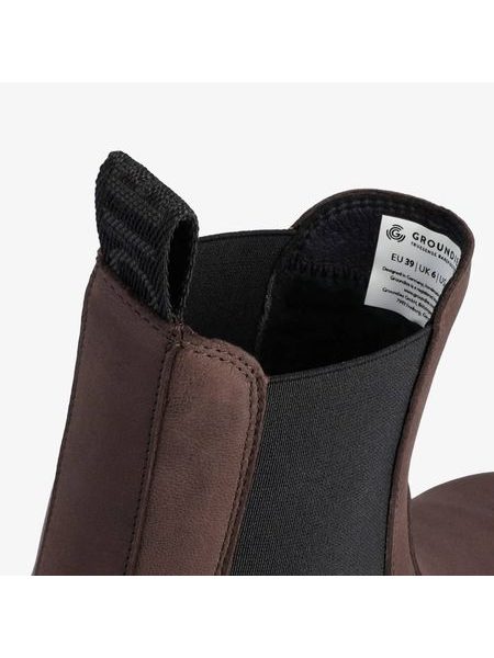 GROUNDIES CAMDEN Dark Brown Barefoot+| Chelsea zateplené barefoot boty