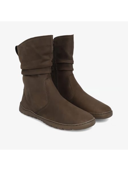 Barefoot Zateplené Kozačky GROUNDIES® Odessa GX2 Hnědé