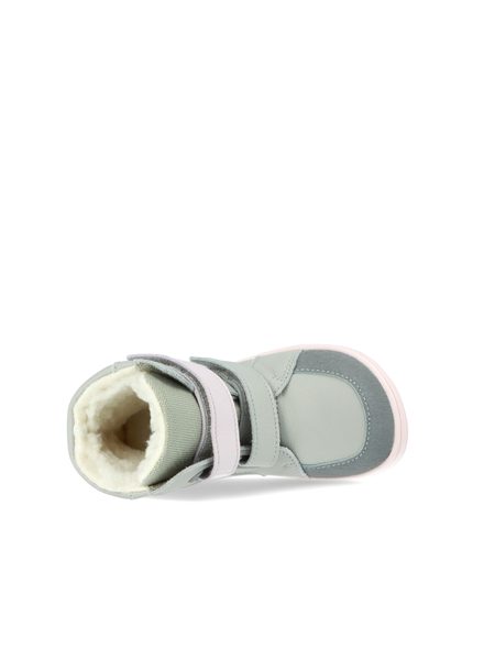 BABY BARE FEBO WINTER Grey Pink Asfaltico | Dětské zimní zateplené barefoot boty 2