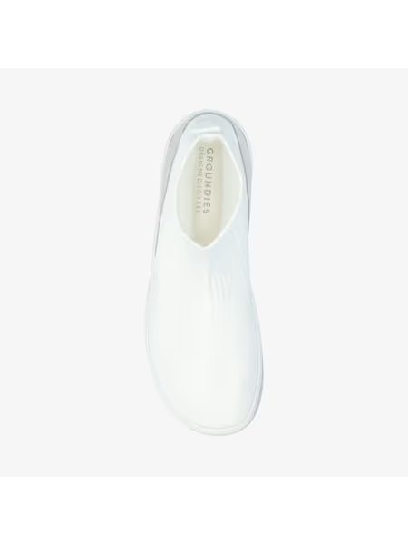 Dámské Barefoot Kotníkové Slip-On Boty GROUNDIES® Kobe Bílé