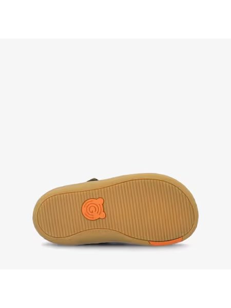 Dětské Barefoot Sandály GROUNDIES® Noto Khaki Oranžové