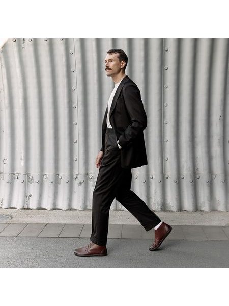 ROUNDIES MILANO MEN Camel | Kotníkové barefoot boty