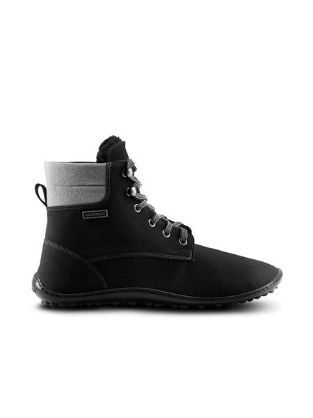 LEGUANO ICEBARE Black | Kotníčkové zateplené barefoot boty
