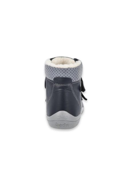 BEDA VYŠŠÍ ZIMNÍ BF 0004/W/SO/MK LUC Black/Grey | Dětské zimní zateplené barefoot boty