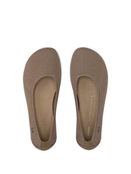 Balerini barefoot pentru femei Be Lenka Delight maro biscuit