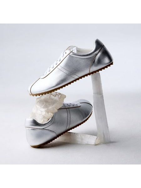 Dámské Barefoot Tenisky GROUNDIES® Zen Metalická stříbrná