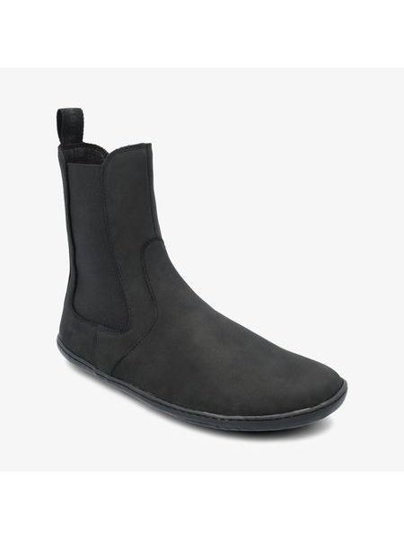 Dámské Barefoot+ Zateplené Chelsea GROUNDIES CAMDEN Černé Matné