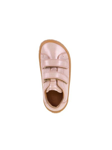FRODDO TENISKY BAZE LEATHER D-VELCRO Pink Shine | Dětské barefoot tenisky