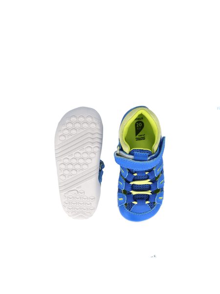 BOBUX SUMMIT Snorkel Blue + Sunny Lime | Dětské barefoot sandály  4