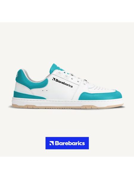 Ténis barefoot Barebarics Wave branco e turquesa-escuro