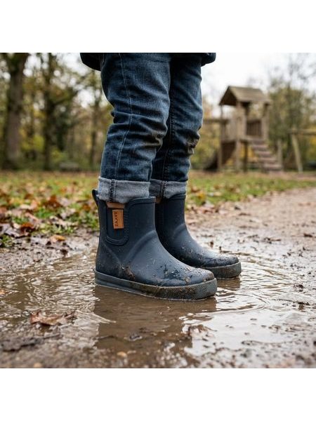 RAYVE MUDDY SHORT Dark Navy | Dětské barefoot holínky