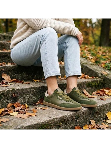 Barefoot Tenisky RAYVE RIO LEATHER khaki