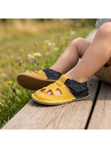 BABY BARE SANDÁLKY/BAČKORY SUMMER IO Ananas | Dětské barefoot sandály