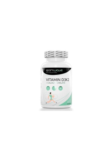 VITAMIN D3K2+ CALCIUM CHELATE SportWave (120cps)