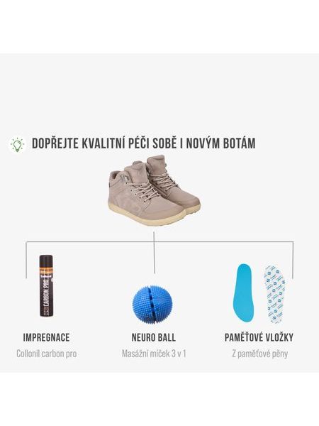 BE LENKA ZIMNÍ KOTNÍKOVÉ ArcticEdge - Beige