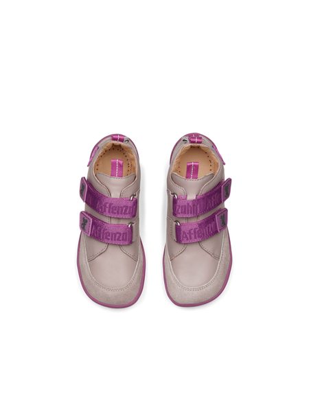 AFFENZAHN LEATHER SNEAKER BUDDY KOALA Pink Grey 3