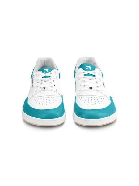 Adidași barefoot Barebarics Wave albi cu turcoaz