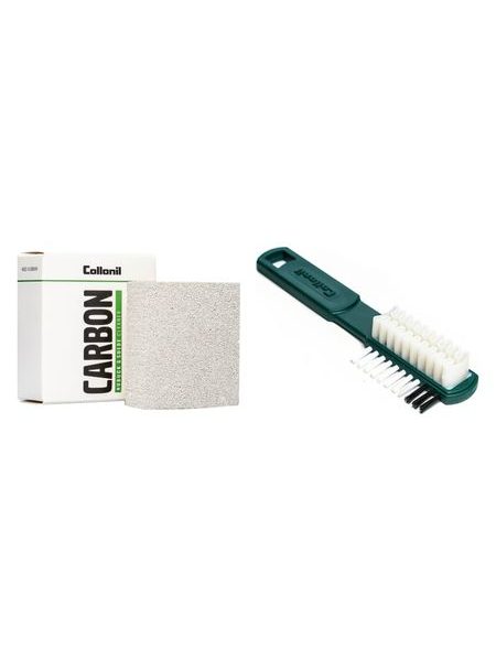 Изгоден комплект за грижа за набук COLLONIL гума NUBUK SUEDE CLEANER + крепова четка