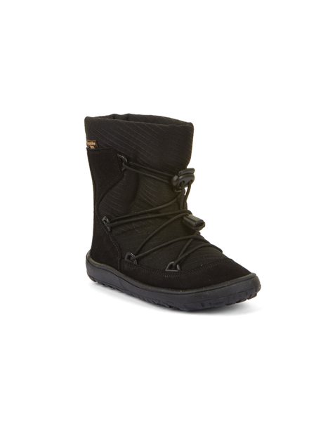 Dětské barefoot zimní boty FRODDO ZIMNÍ TEX TRACK WOOL černé