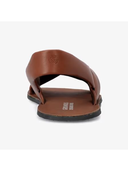 Dámské Barefoot Sandály GROUNDIES® Verona Tmavě Hnědé Vegan