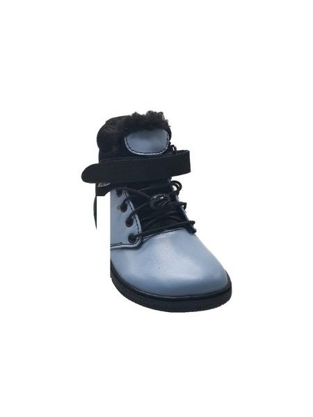 Dětské Barefoot Zimní boty PEGRES BF40 0.1 modré